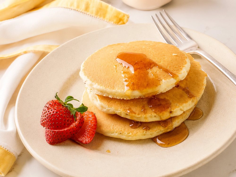 Lemon ricotta pancakes