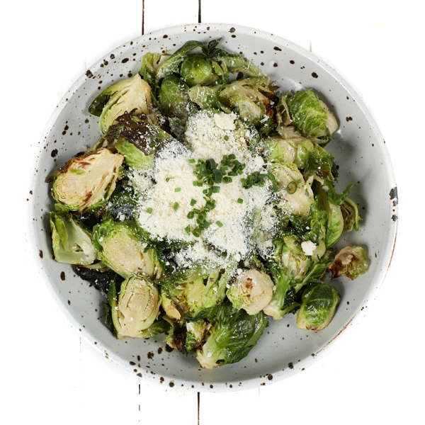 Roasted Garlic Brussels Sprouts