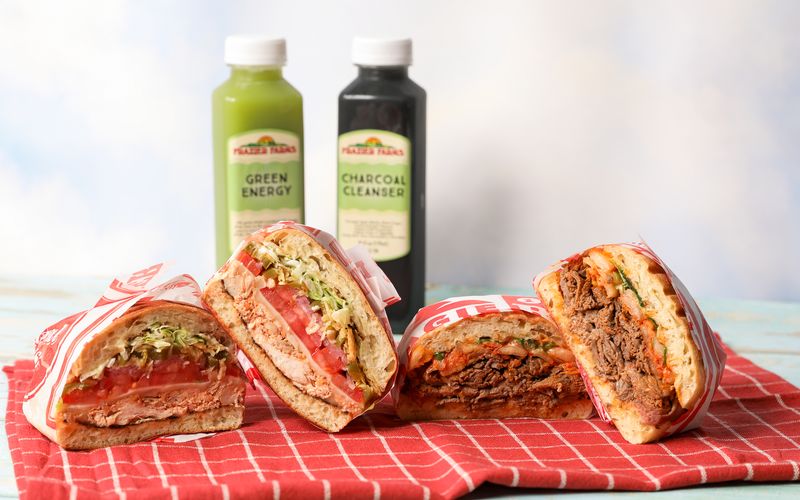 Made-to-order sandwiches and juice